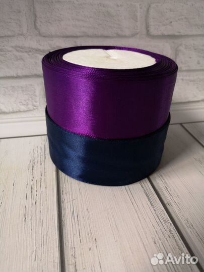 Ленты атласные для рукоделия 2 штуки