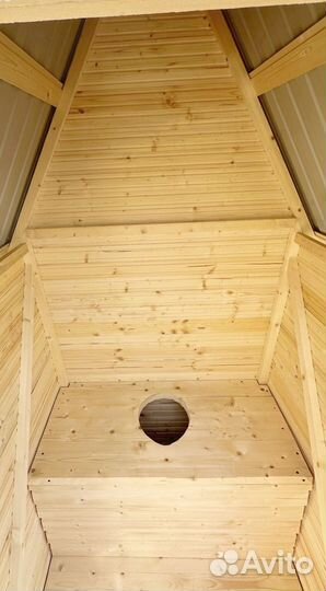 Туалет треугольный двускатный доставка