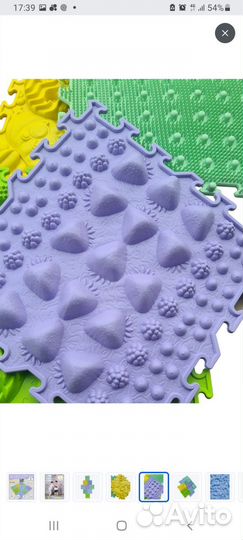 Массажный игровой ортоковрик-пазл ортоша