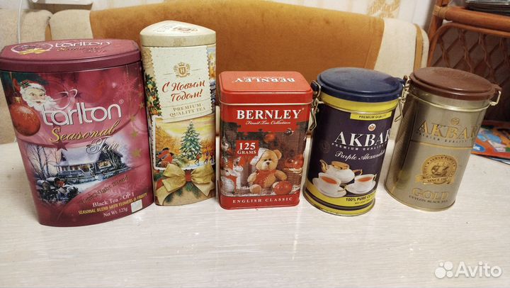 Жестяная банка из под чая