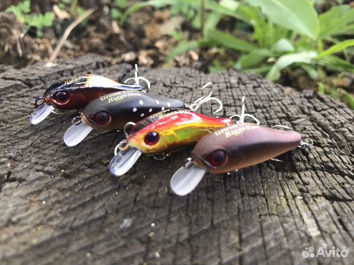 Воблеры на голавля Zipbaits Rigge 35 SS набор 4 шт