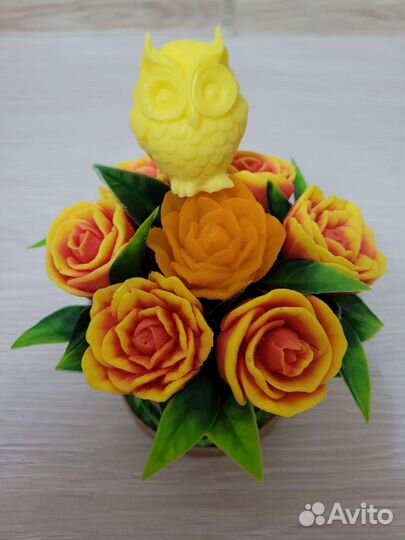 Букет цветов из мыла. Мыло ручной работы