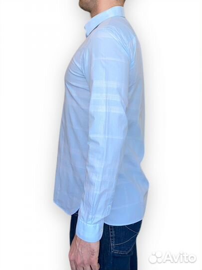 Хлопковая рубашка Burberry (р.42)