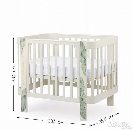 Кроватка happy baby mommy lux с маятником