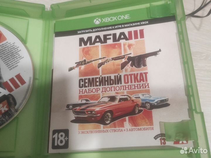 Диск с mafia 3 на xbox one