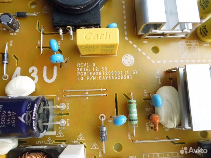 Блок питания EAX67209001(1.5) от LG 43UK6200PLA