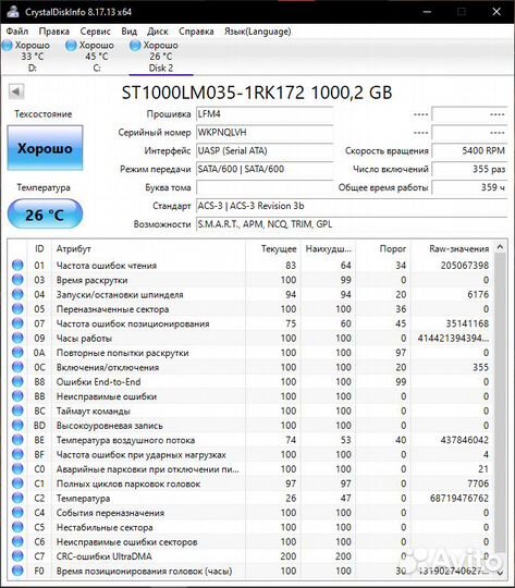Жесткие диски hdd 2.5