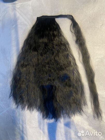 Накладной хвост на липучке термоволосы