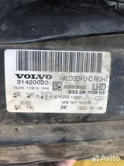 Фара volvo xc 70