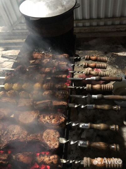 Мангал с подказанником