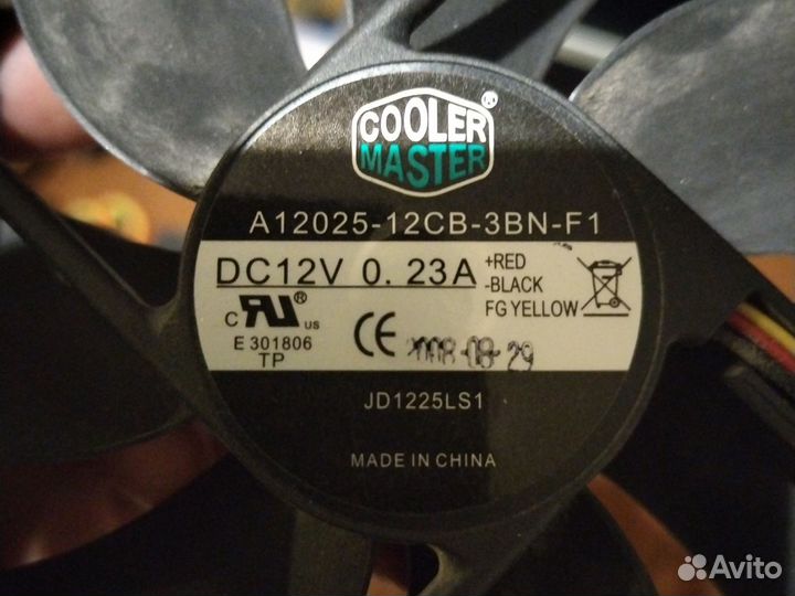 4 кулера 120, 3 pin