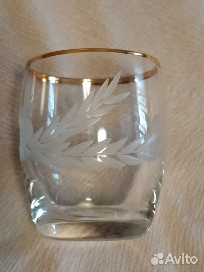 Стопки / рюмки с золотым ободком СССР 6 штук