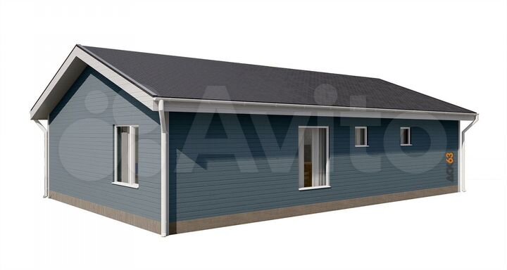 Дом 87 м² на участке 5 сот.