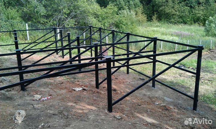 Фундамент на винтовых сваях 89мм