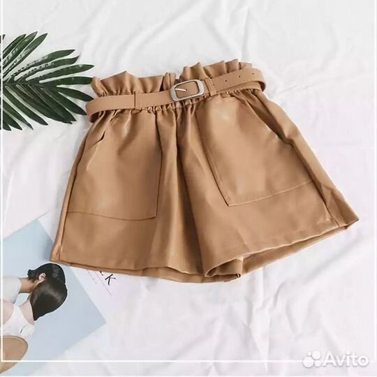 Шорты кожаные