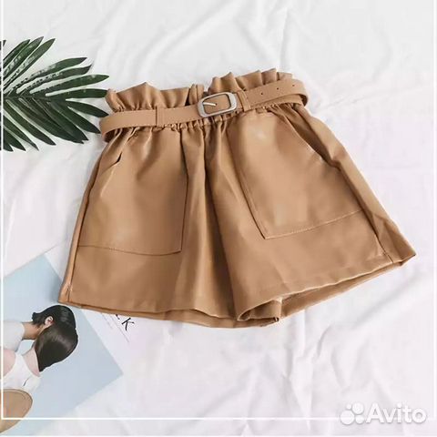 Шорты кожаные