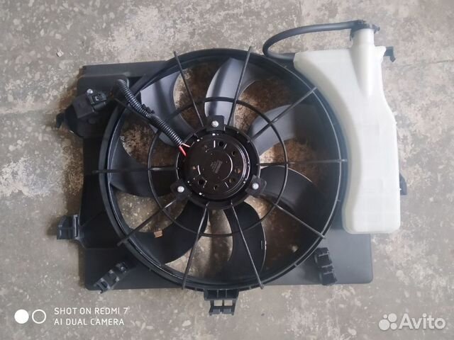 Диффузор радиатора Киа Рио,Хендай Солярис 10-17 г