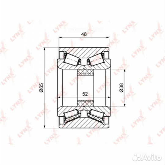 Lynxauto WB-1120 Комплект подшипника ступицы колес