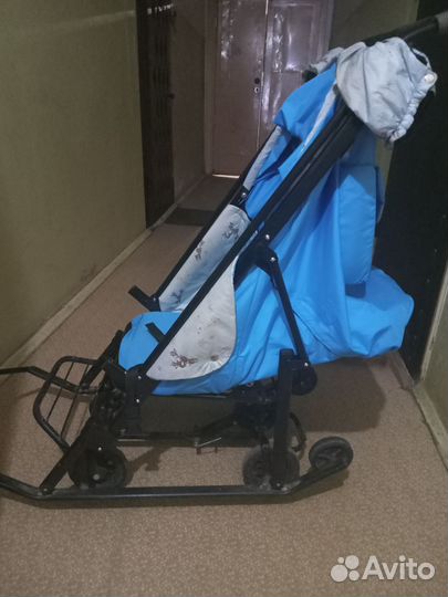 Детские санки коляска бу