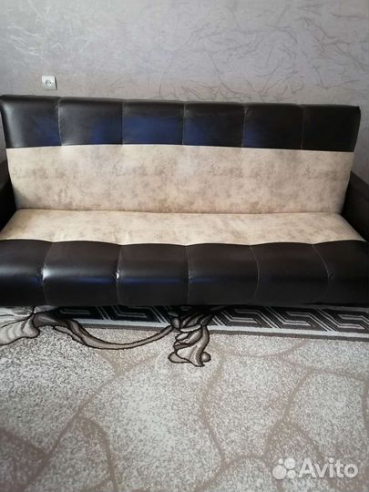 Кожаный угловой диван бу