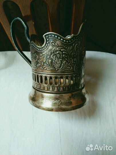 Подстаканник мельхиоровый