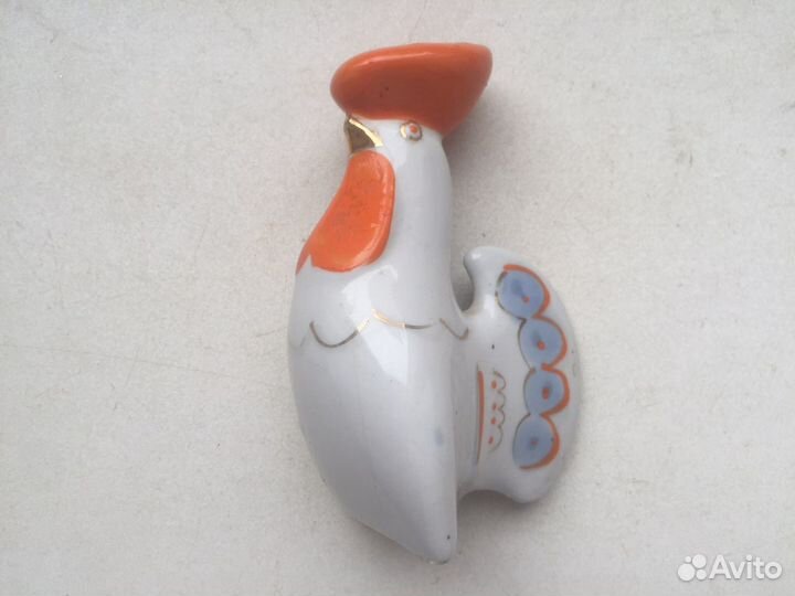 Фарфоровая Солонка «Петух» СССР Петушок