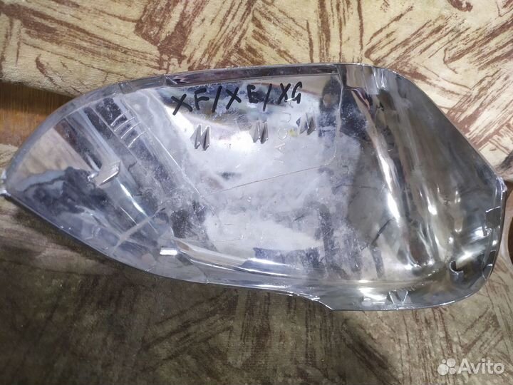 Jaguar xe xf xg крышка зеркала левая хром