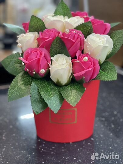В наличии : Букет из мыльных роз