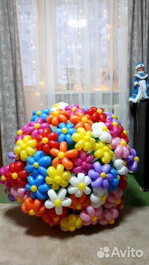 Букет из воздушных шаров, цветы из шаров