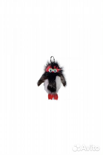 Брелок сова из натурального меха