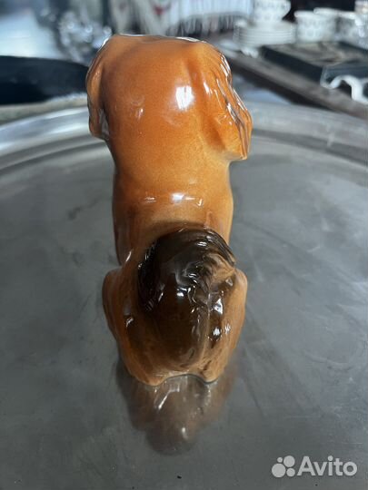 Фарфоровая статуэтка « Пекинес» 70-е гг., лфз