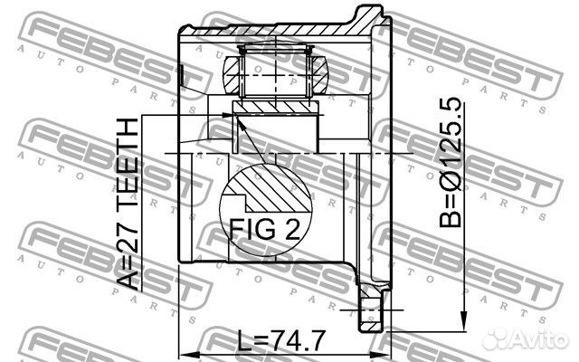Шрус внутренний 27x126