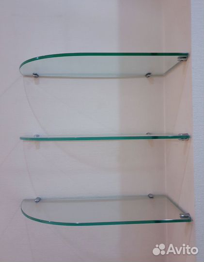 Полка стеклянная 3 шт
