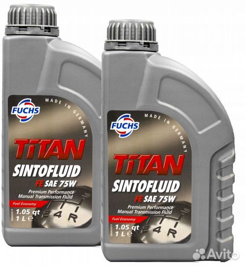 Продаются 2 банки Fuchs titan sintofluid FE 75W 1