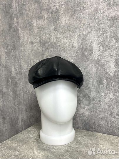 Кепка мужская восьмиклинка кожаная