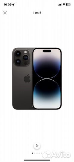 Apple iPhone 14 Pro 128 гб Dual SIM чёрный космос