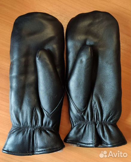 Рукавицы меховые кожаные мужские