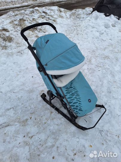 Детские санки коляска ника