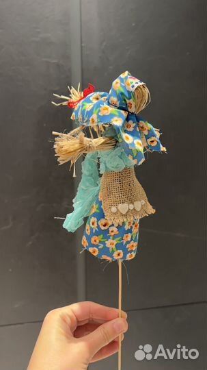 Кукла масленица из лыка