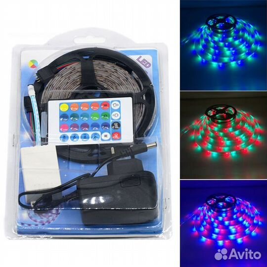 Светодиодная лента 5м (3 цвета)