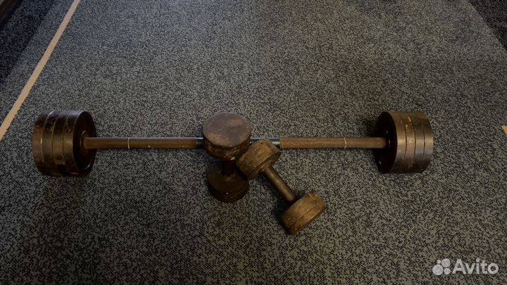 Набор штанга и гантели