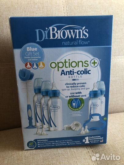 Набор бутылочек Dr. Brown's, синий