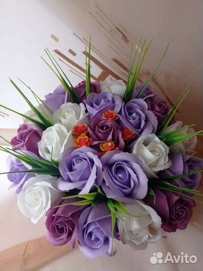 Букетиз мыльных роз