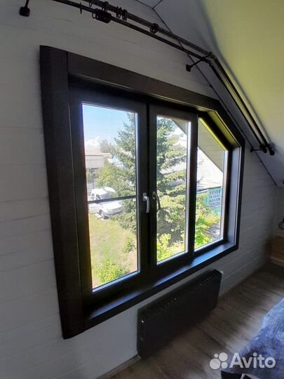 Деревянные окна со стеклопакетом / Окна из дерева