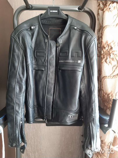 Мотокуртка кожаная мужская icon