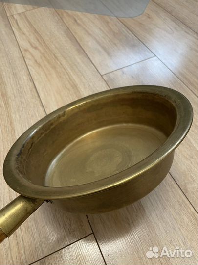 Латунный таз для варки варенья СССР