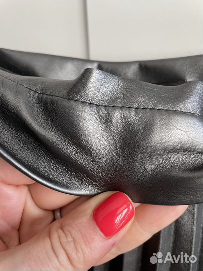 Юбка плиссе экокожа Elis