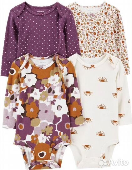 Боди для девочки Carters 68,74,80