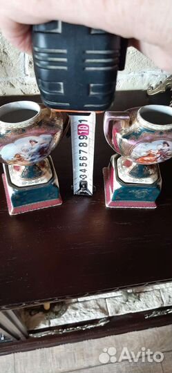 Графин с петухом внутри, вазы, рюмки из оникса