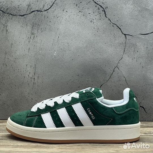 Кроссовки Adidas Campus 00s Dark Green Cloud White